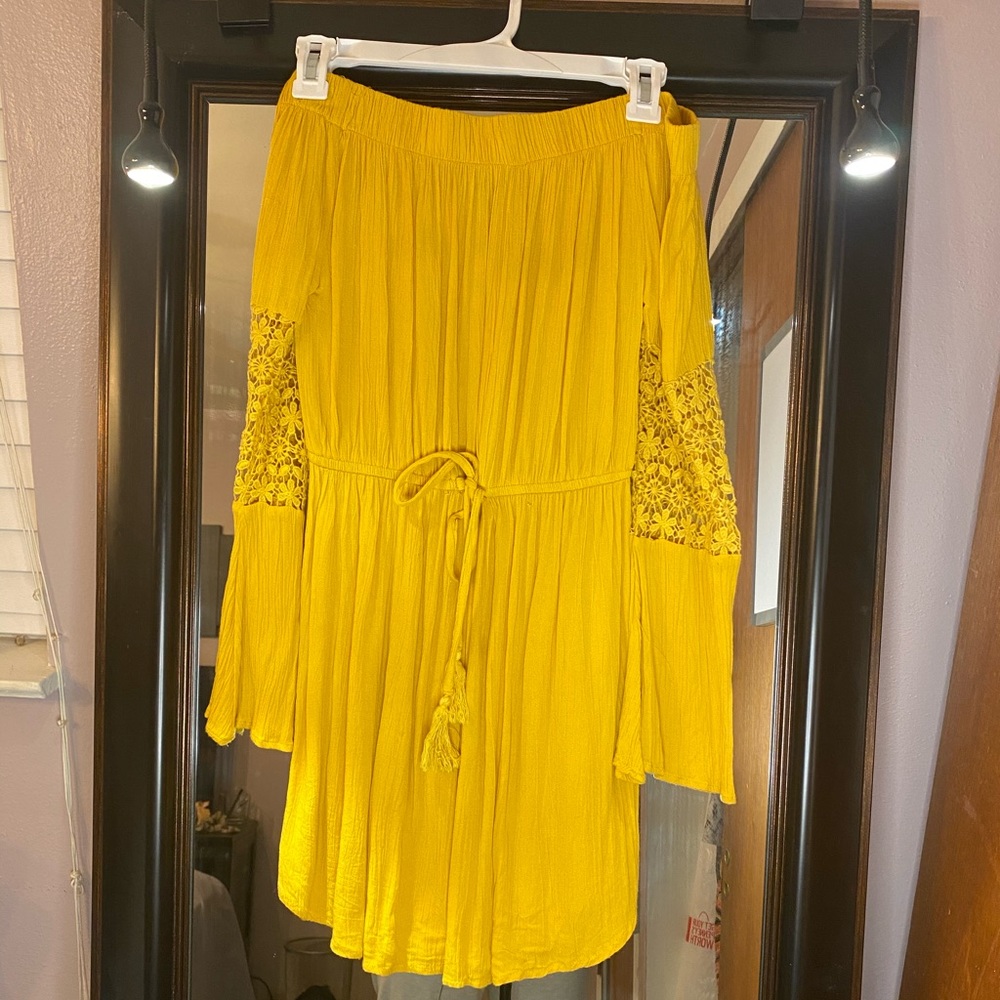 Dandelion Yellow Off The Shoulder Shirt